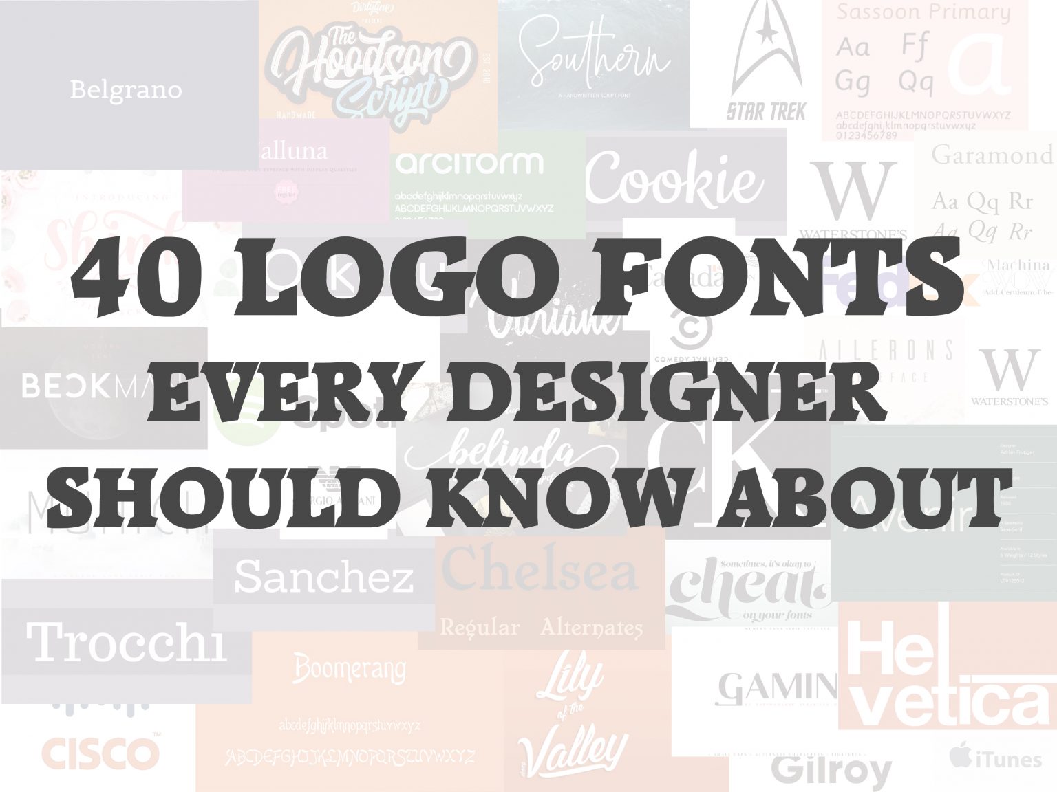 40 Logo Fonts Every Designer Should Know About | Design Blog