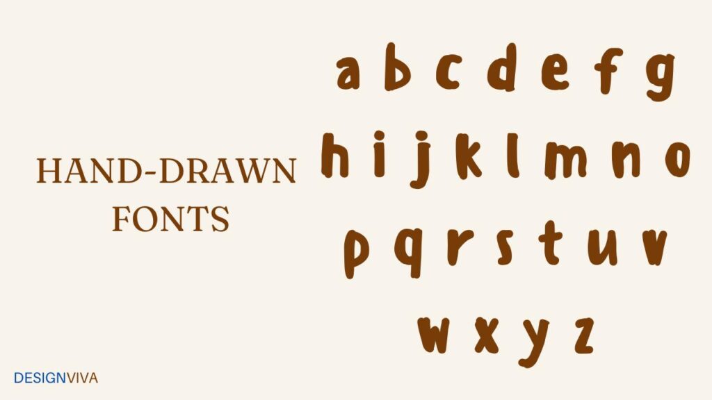 Hand-drawn fonts