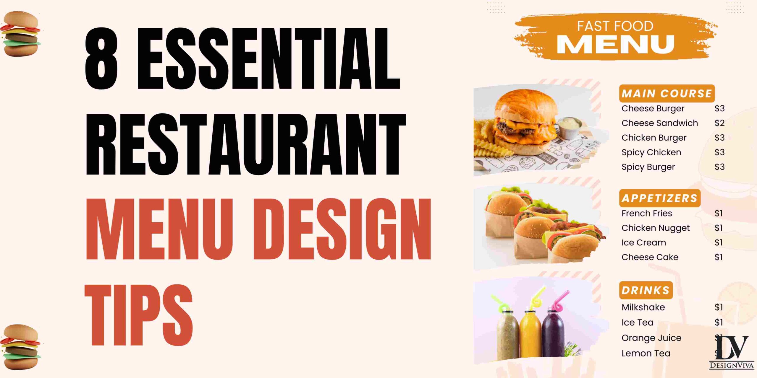 8 essential restaurant menu design tips