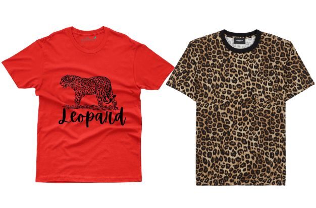 Leopard print T shirt
