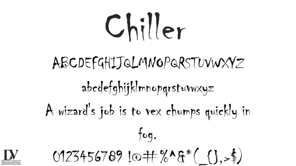 Chiller Font 