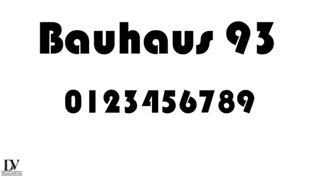 Bauhaus 93 Font