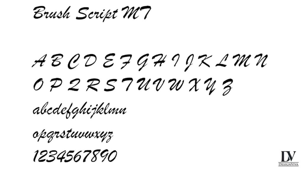 Brush Script Font