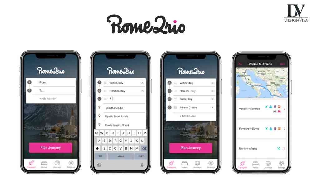 Rome2Rio User-Friendly App Designs