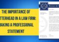 Make a Professional Statement with Law Firm Letterheads