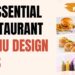 8 essential restaurant menu design tips