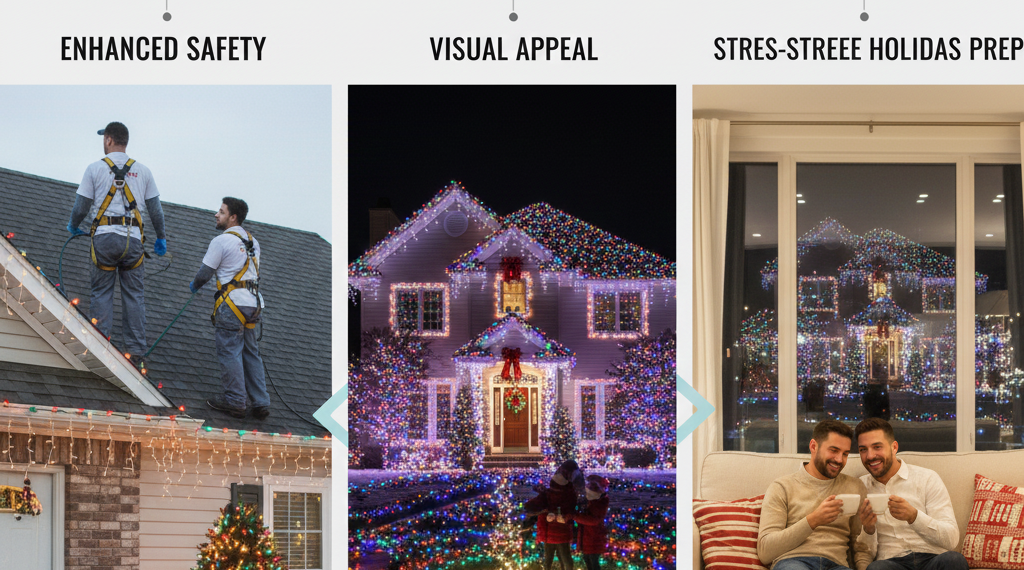 How Christmas Light Hanging Services Improve Seasonal Safety, Visual Appeal, and Stress-Free Holiday Preparation