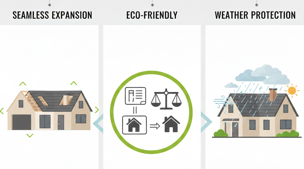 How Addition Roofs Ensure Seamless Expansion, Structural Balance, and Long-Term Weather Protection